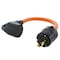 Ac Works 1.5FT L5-20P 20A Locking Plug to 30A RV Generator Adapter RVL520TT-018 - alternate 1